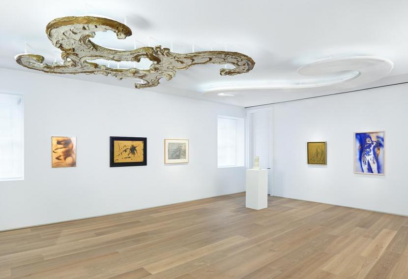 Installation view of the exhibition Audible Presence: Lucio Fontana, Yves Klein, Cy Twombly