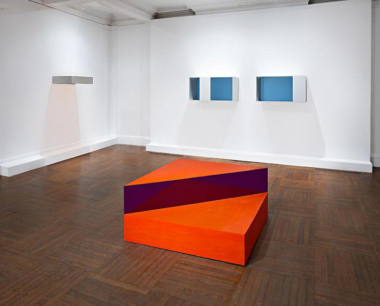 Installation view of the exhibition Project Space: Donald Judd