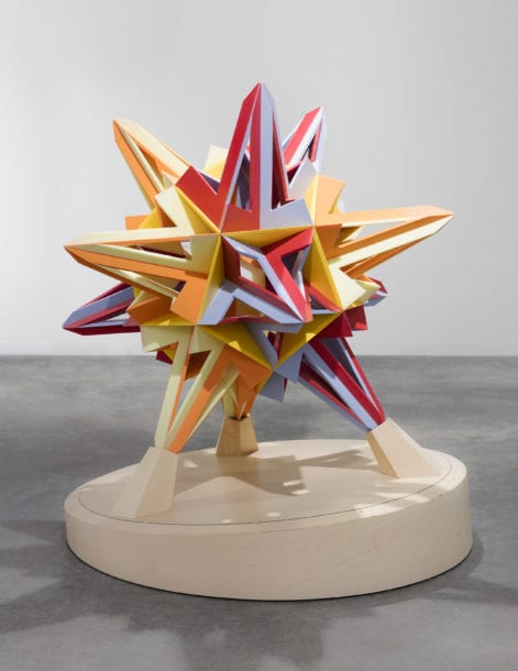 Frank Stella's sculpture Corian Star II, 2017