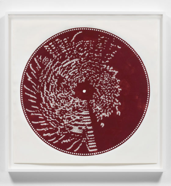 Terry Adkins Untitled (Disc Print, Red), 2001