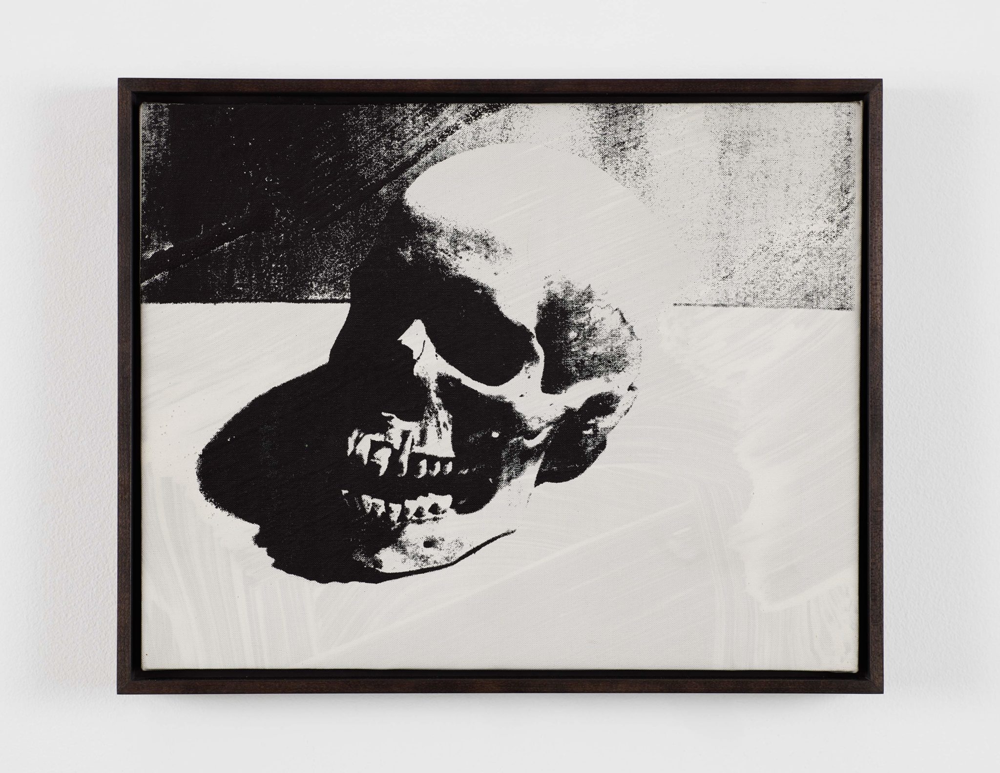 Detail view of Andy Warhol's print Skulls, 1976