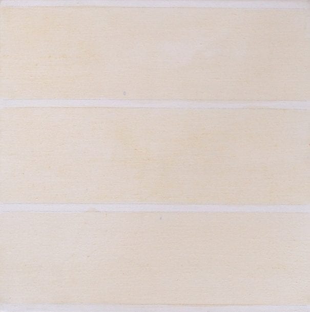 Painting by Agnes Martin, "Innocent Love," 2001.
