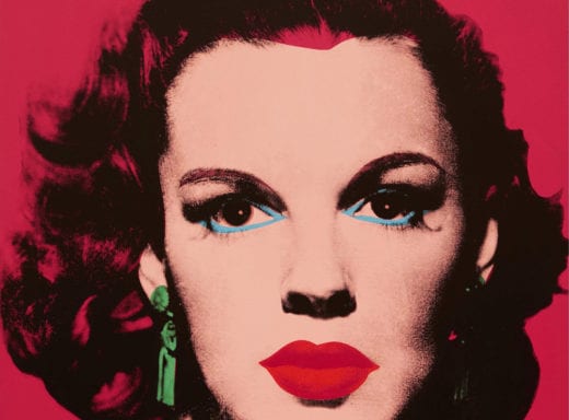 Andy Warhol portrait of Judy Garland, "Judy (Red)."