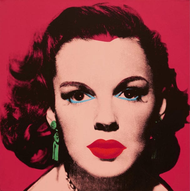 Andy Warhol portrait of Judy Garland, "Judy (Red)."