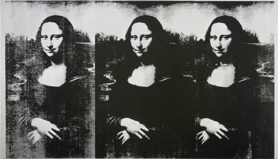 Andy Warhol portrait of "Three Mona Lisas," 1963.