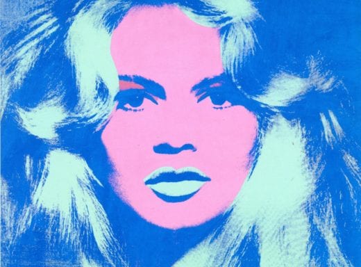Andy Warhol portrait of Brigitte Bardot, "Brigitte Bardot", 1974.