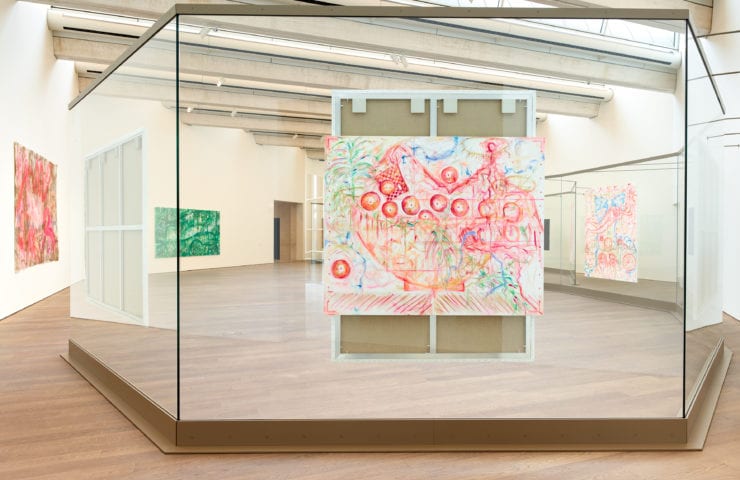 Installation view from Jutta Koether's MUDAM exhibition