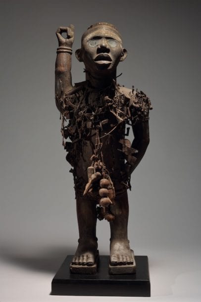 Yombe People's sculpture Loango Kingdom Nail Power Figure, 19th Century