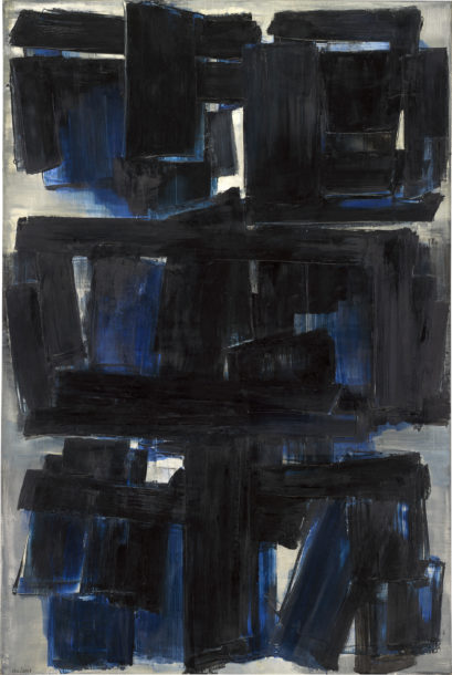 Pierre Soulages's painting Peinture 195 x 130 cm, 30 octobre 1957, 1957