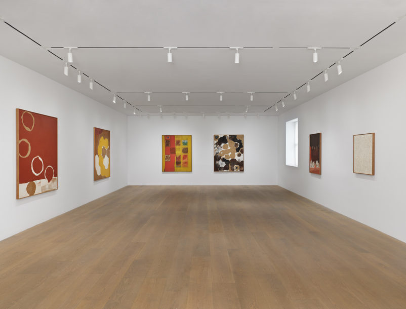 Installation view Chung Sang-Hwa's Excavation, 1964-78 exhibition at Lévy Gorvy New York, 2019