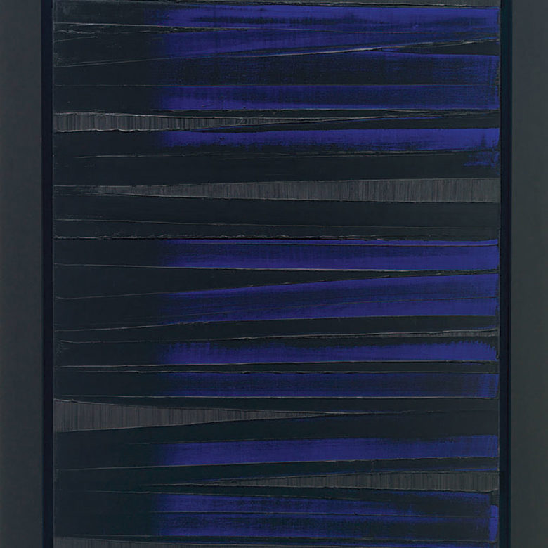 Pierre Soulages. Peinture, 130 x 102 cm, 27 août 1986