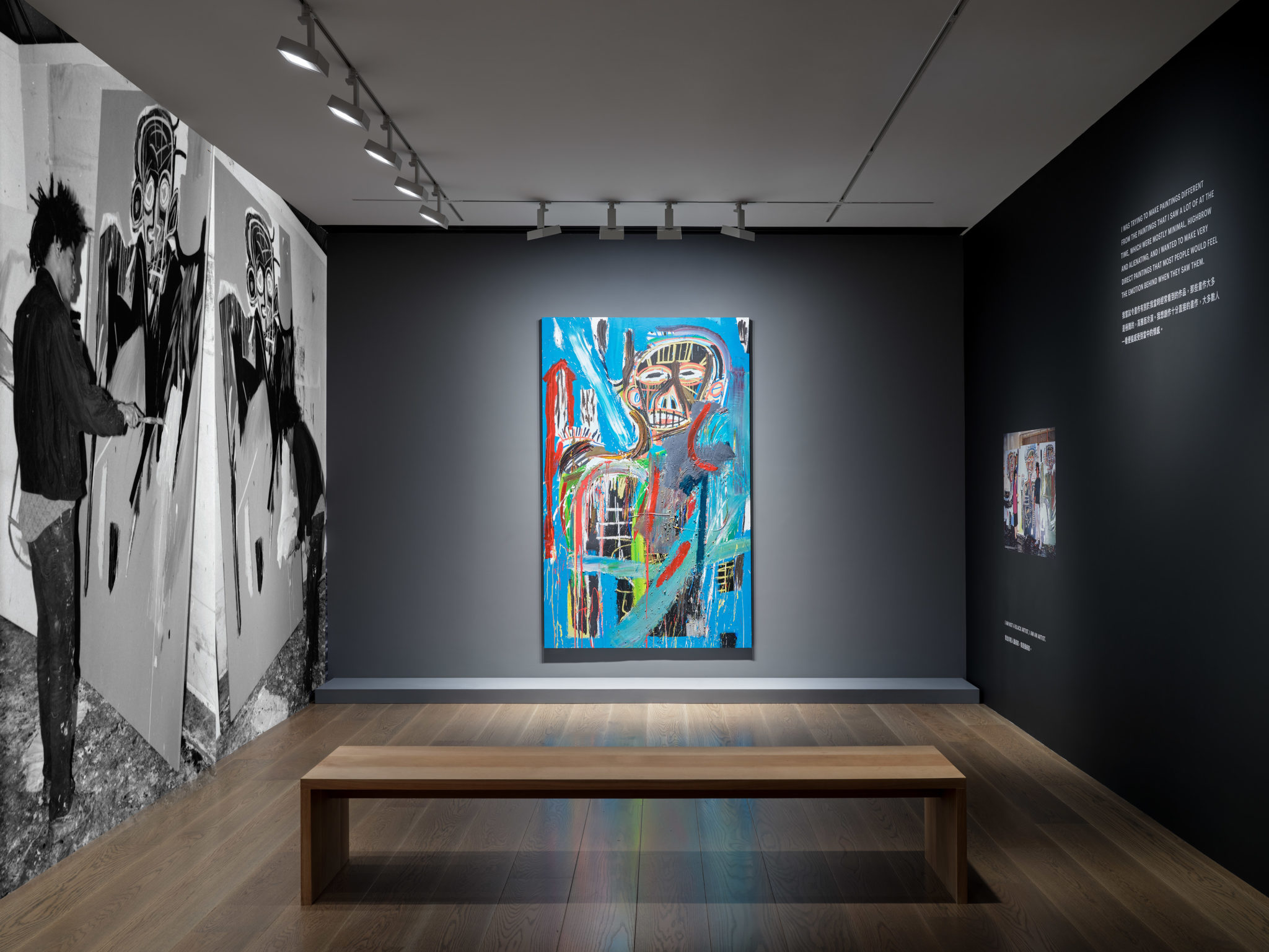 Installation view of REVEAL | Jean-Michel Basquiat: Royalty, Heroism, and the Streets, Lévy Gorvy Hong Kong, 2020