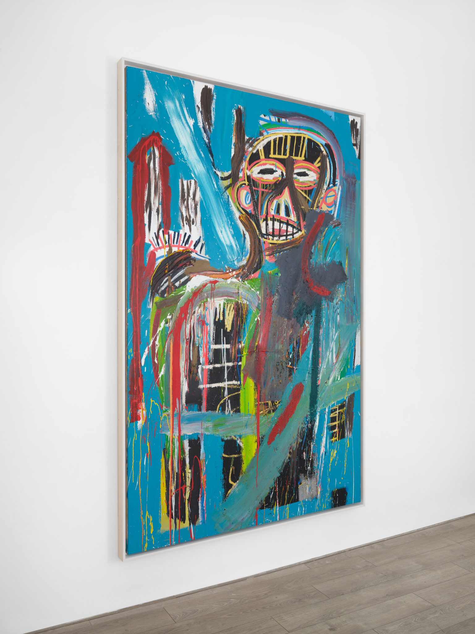 Side view of Jean-Michel Basquiat's painting Untitled (1982)