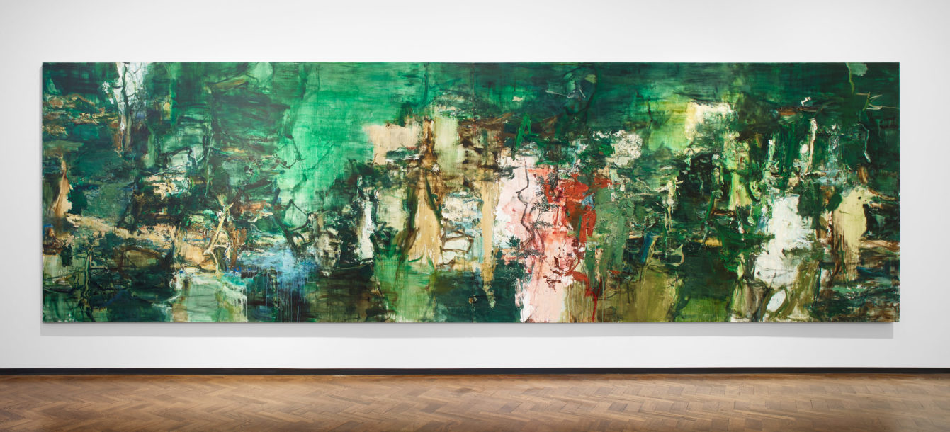 Installation view of Tu Hongtao's painting "Thoughts in Remote Mountains"
