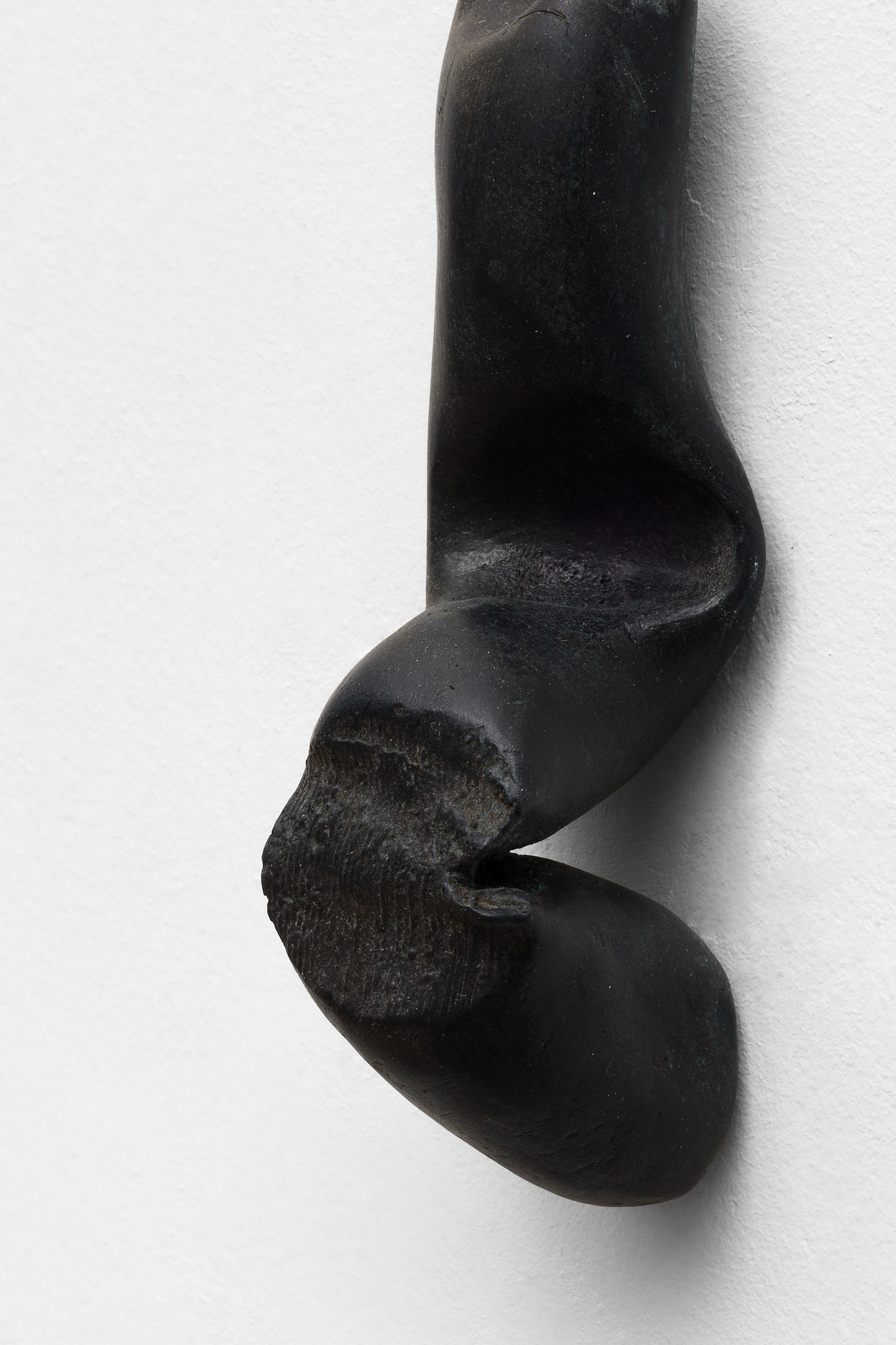 Detail view of Paulo Monteiro's Untitled patinated bronze sculpture