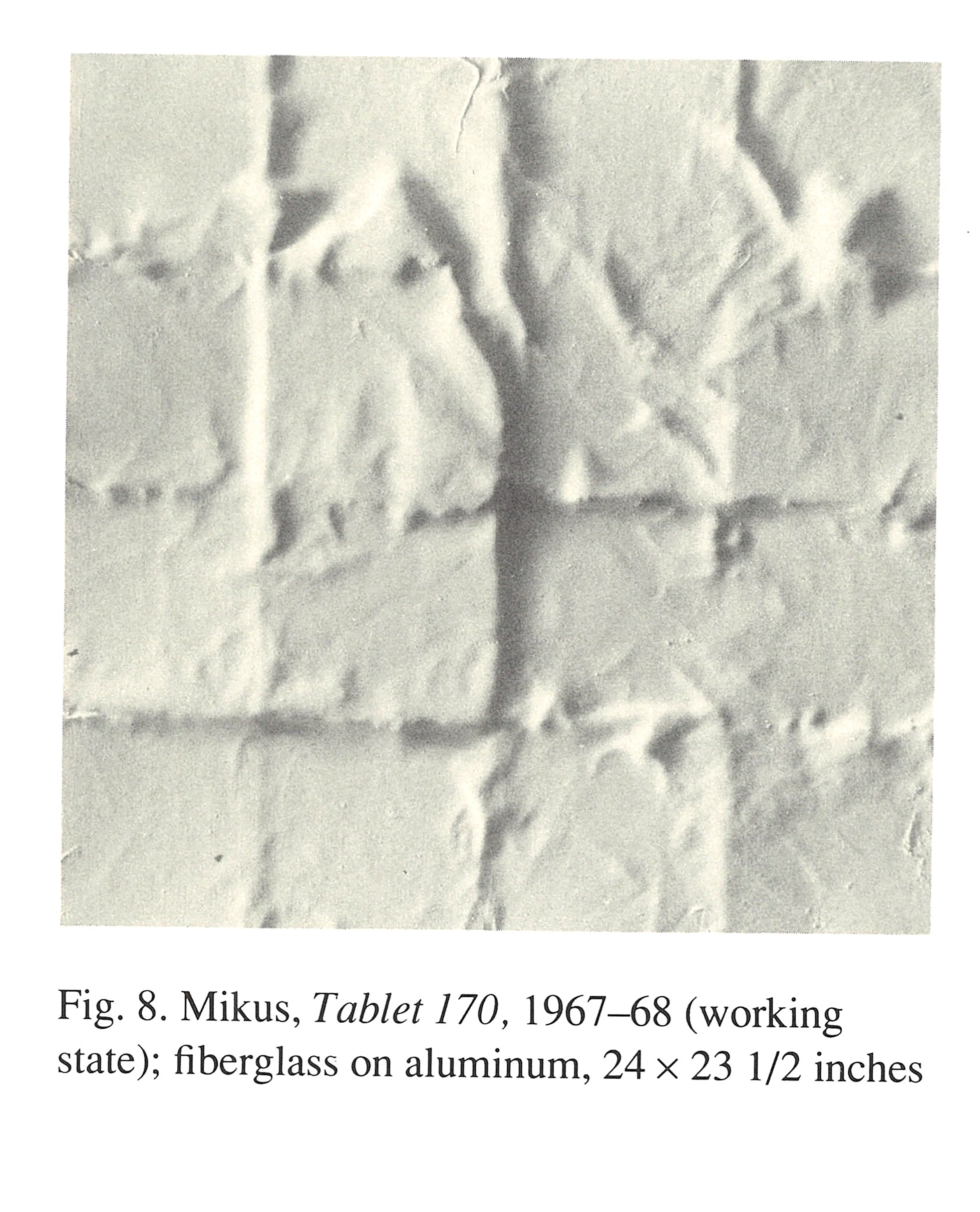Archival image of Eleanor Mikus's work Tablet 170