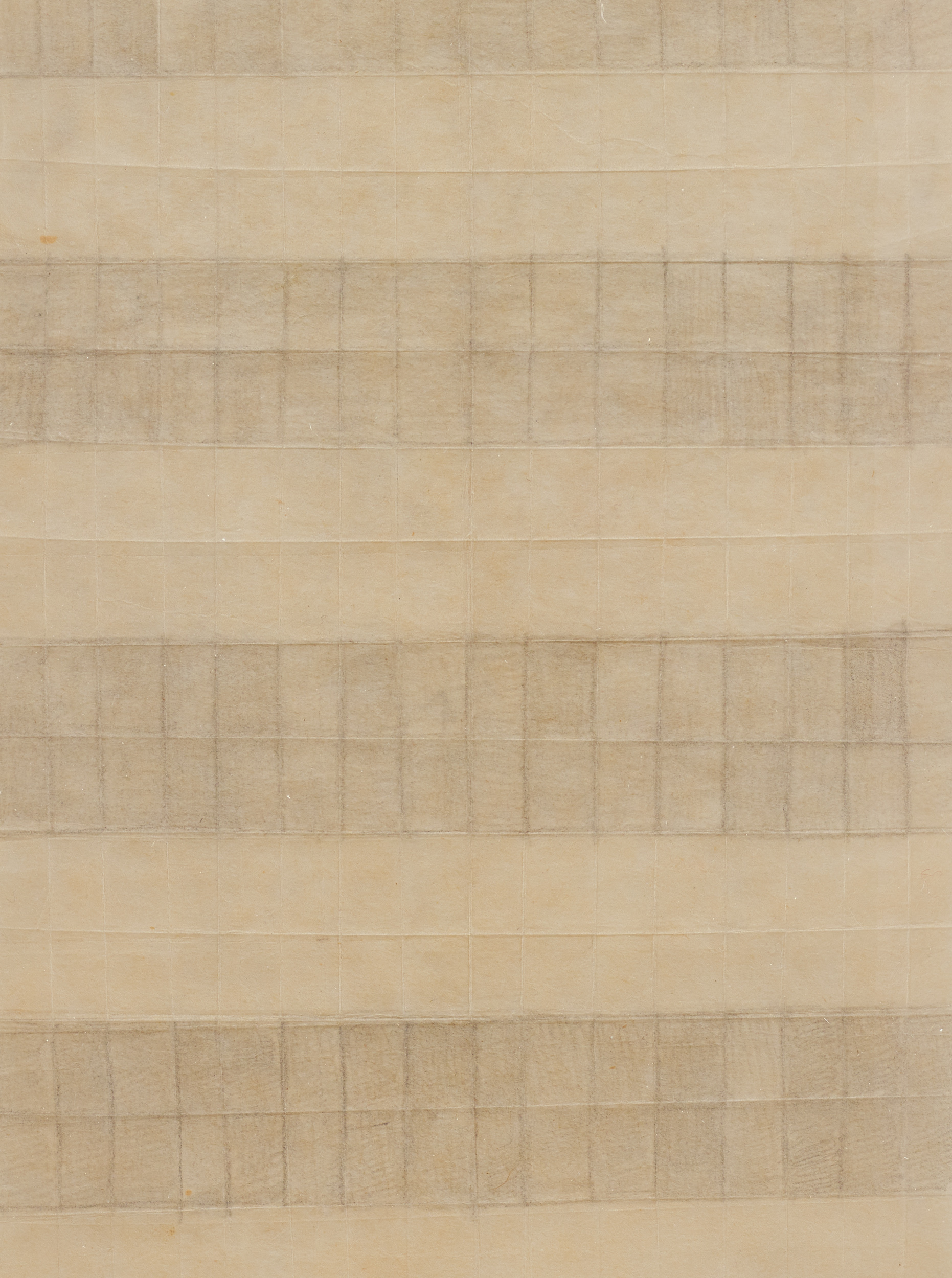 Detail view of Eleanore Mikus's Untitled pencil on folded paper work