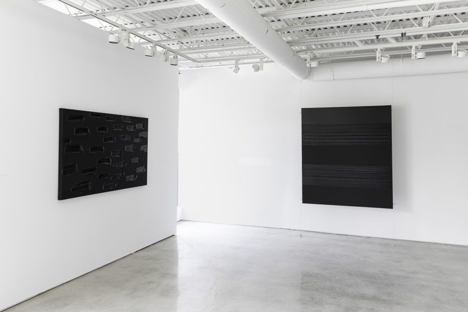 Installation image of Pierre Soulages exhibition at Levy Gorvy Palm Beach