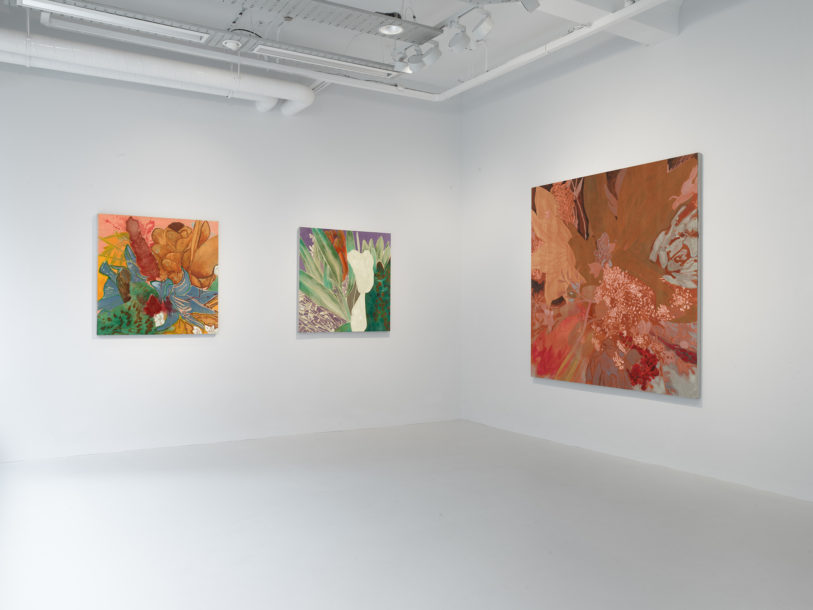 Installation view of Francesco Clemente: Winter Flowers at 40 Albemarle Street