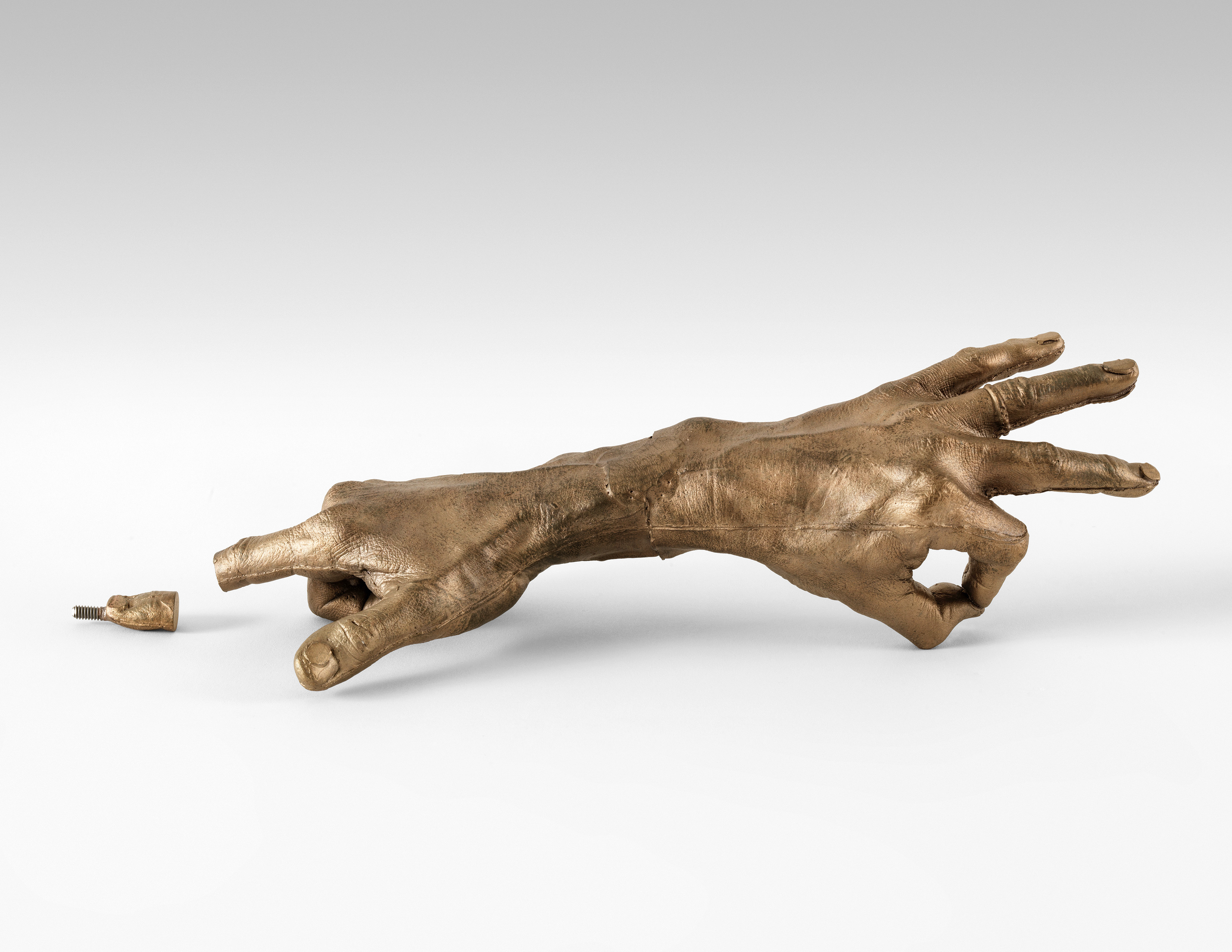 Bruce Nauman's silicon bronze sculpture Hand Pair