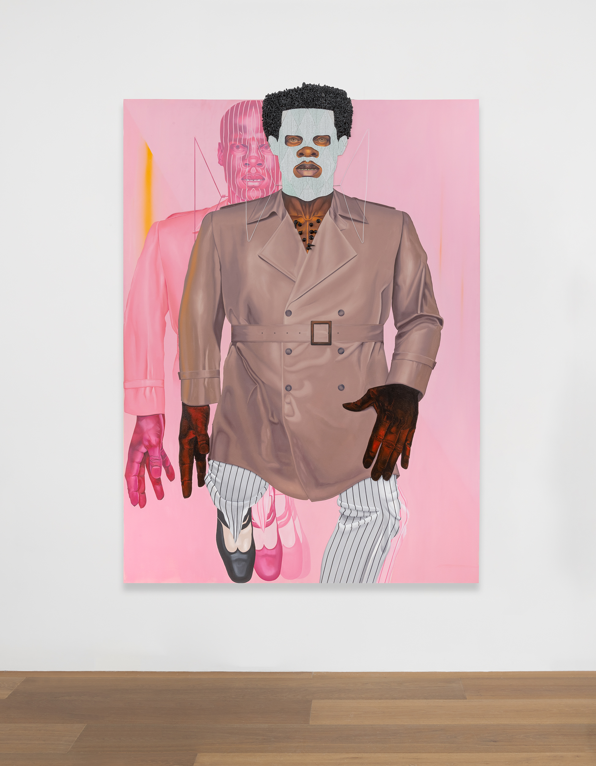Installation view of Jeff Sonhouse's painting Untitled, 2021