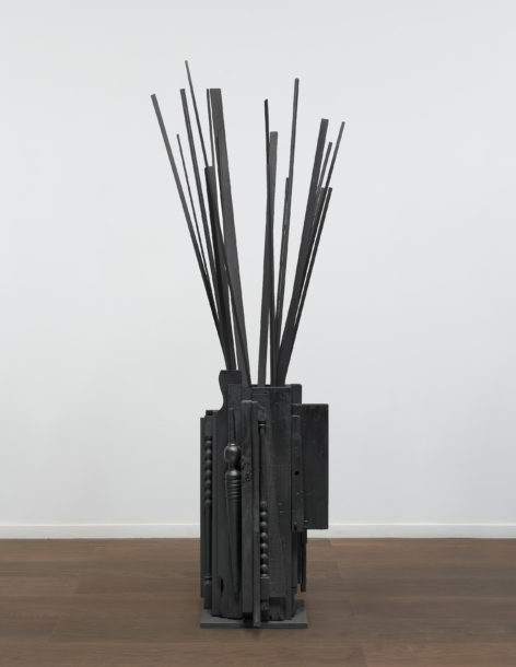 Installation view of Louise Nevelson's sculpture Untitled
