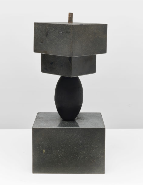 Louise Nevelson's painted wood, stone, and terracotta sculpture Untitled