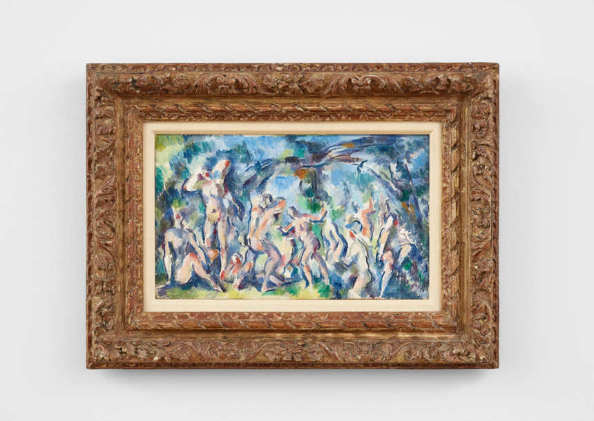 Paul Cezanne's painting Esquisse de baigneurs
