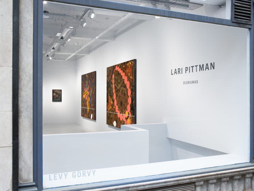 Installation view of Lari Pittman: Dioramas at 40 Albemarle Street