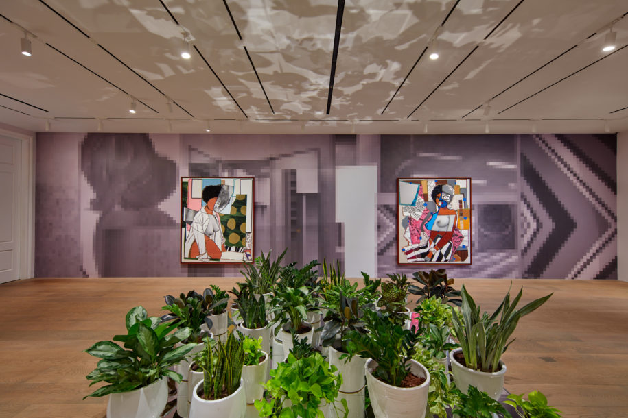 Installation view of the exhibition Mickalene Thomas: Beyond the Pleasure Principle at Lévy Gorvy New York