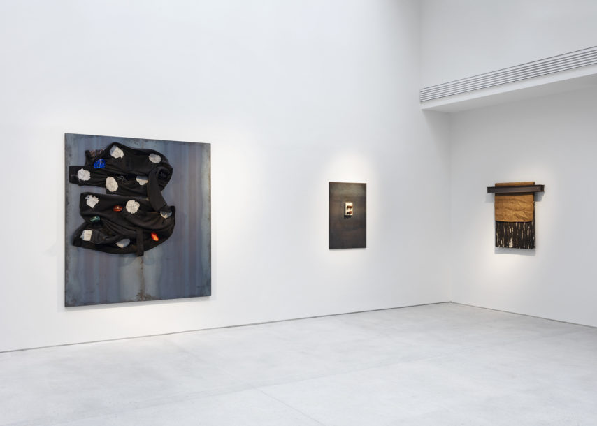 Installation view of Jannis Kounellis's solo exhibition at Levy Gorvy Paris