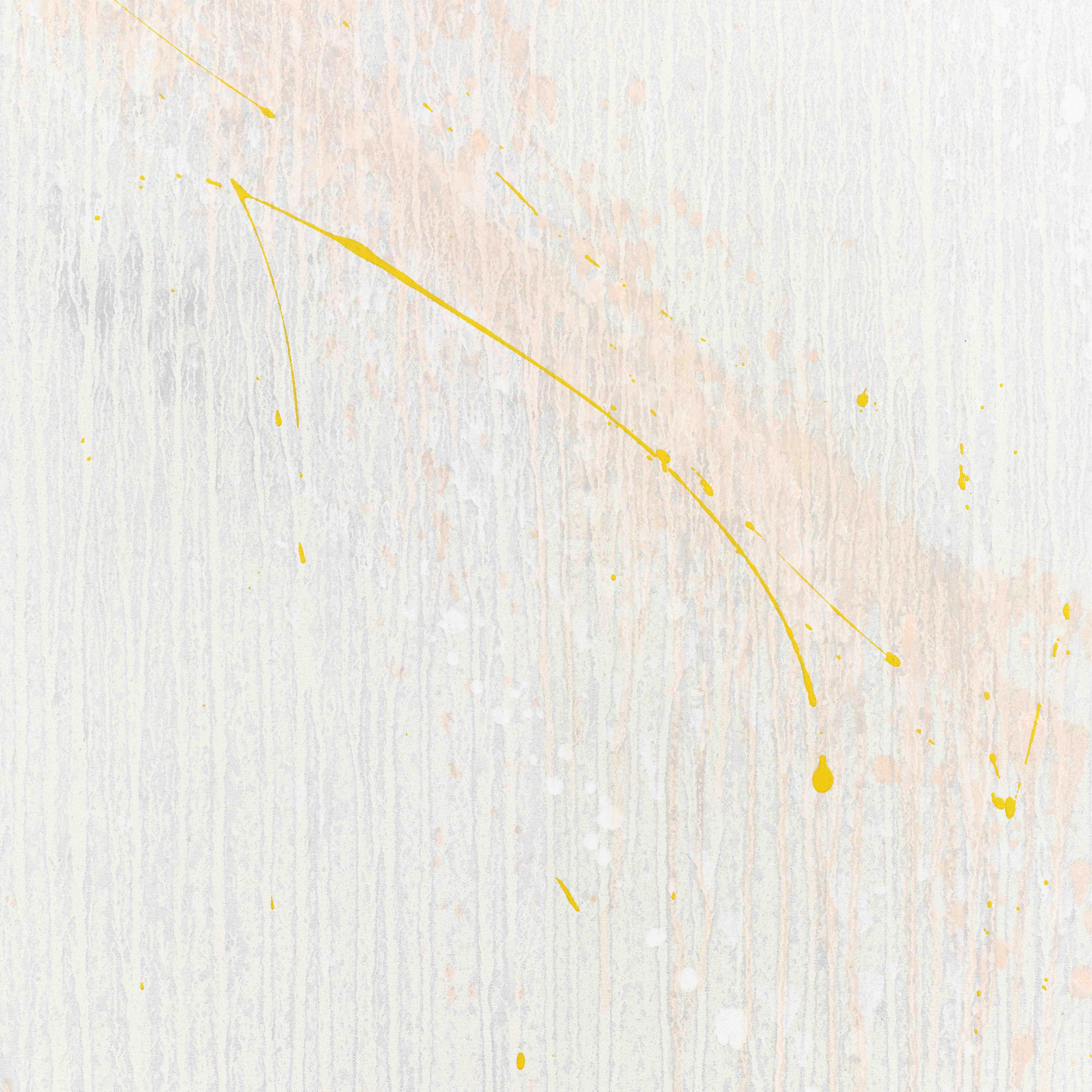 Detail view of Pat Steir's painting Distant Mist
