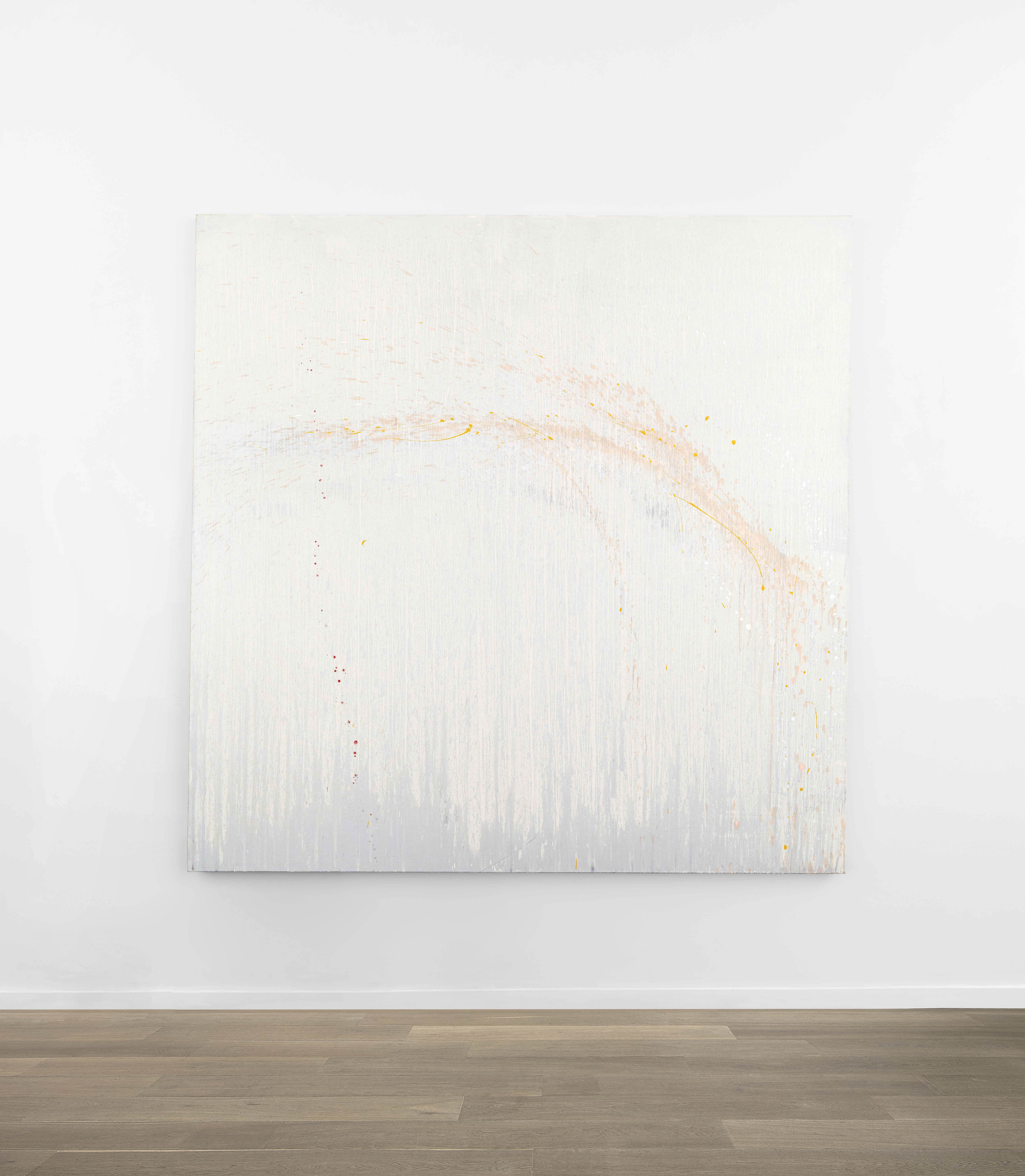 Installation view of Pat Steir's painting Distant Mist