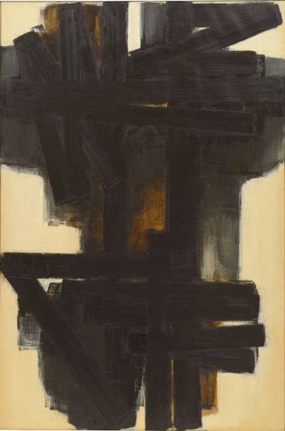 Image of Pierre Soulages's painting Image of Pierre Soulages's painting Peinture 195 x 130 cm, 1955