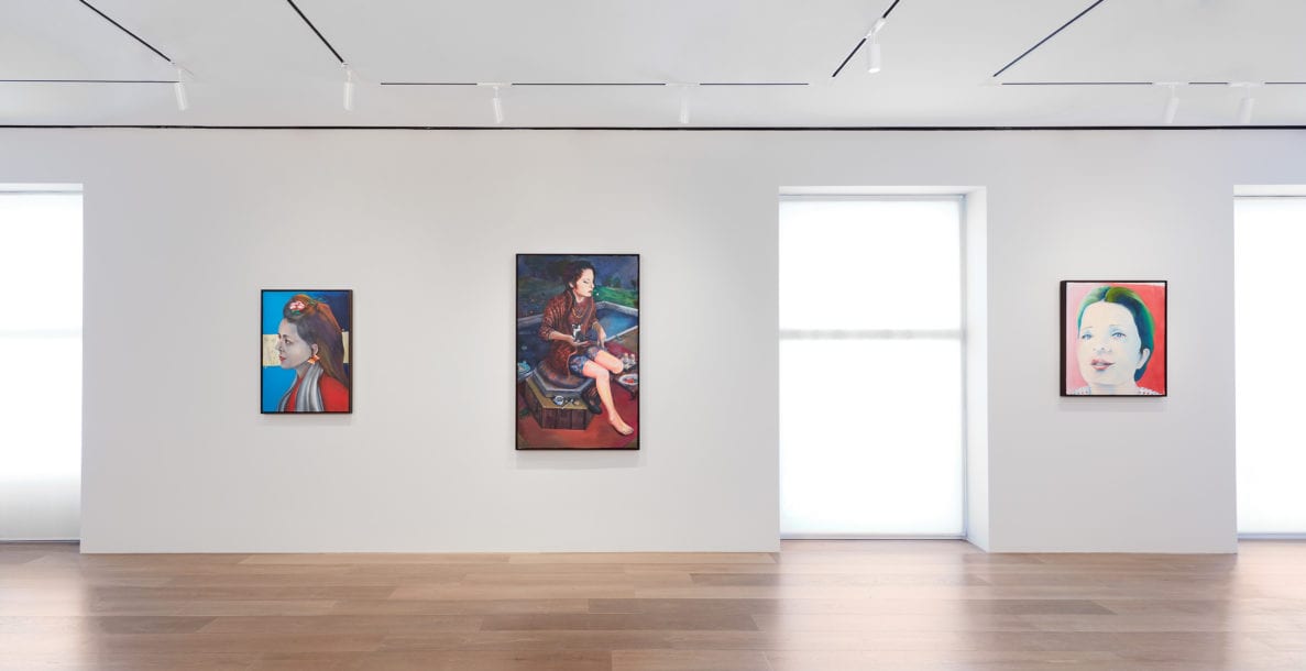 Installation view of Martial Raysse: VISAGES
