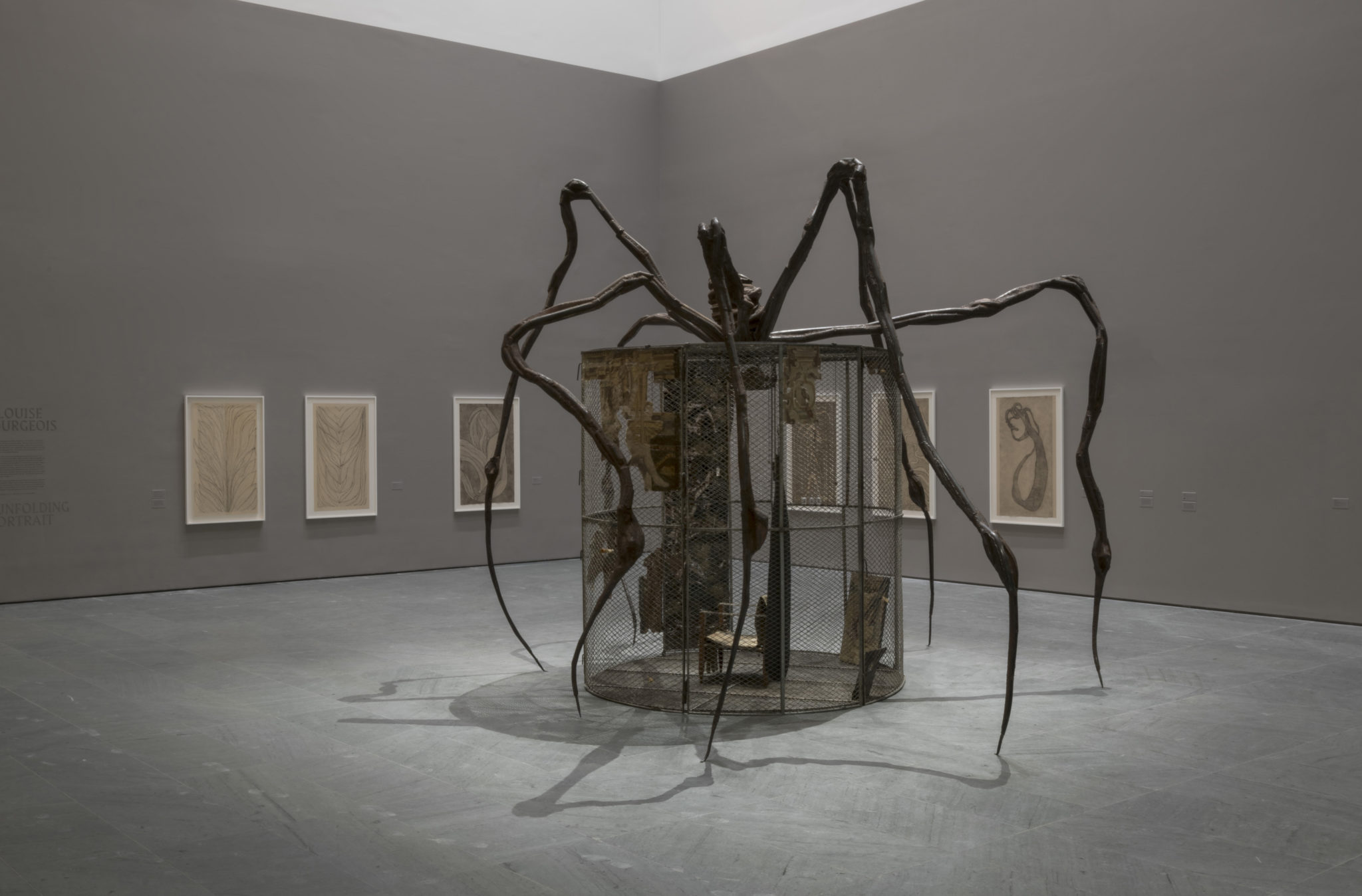 Installation view of louise bourgeois an unfolding portrait the museum of modern art new york september 24 2017 january 28 2018